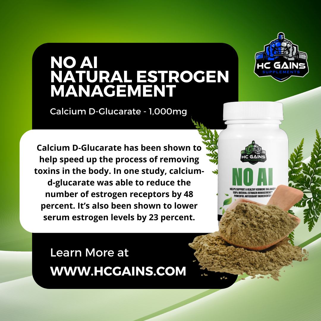 No AI Estrogen Management Supplement for Men - 100% Natural HC GAINS 